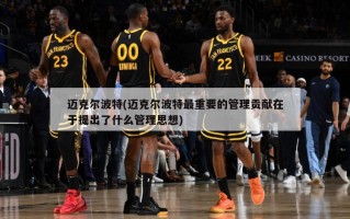 迈克尔波特(迈克尔波特最重要的管理贡献在于提出了什么管理思想)