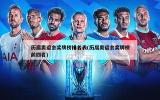 历届奥运会奖牌榜排名表(历届奥运会奖牌榜前四名)