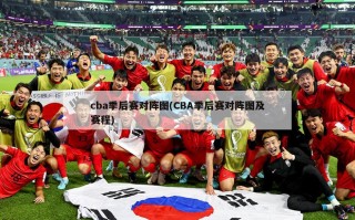 cba季后赛对阵图(CBA季后赛对阵图及赛程)