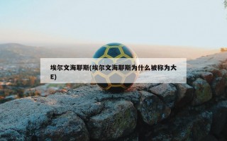 埃尔文海耶斯(埃尔文海耶斯为什么被称为大E)