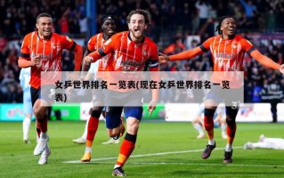 女乒世界排名一览表(现在女乒世界排名一览表)