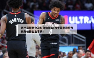 西甲最新比分及积分榜排名(西甲最新比分及积分榜排名主客榜)