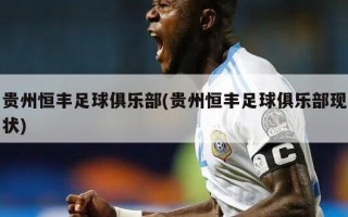 贵州恒丰足球俱乐部(贵州恒丰足球俱乐部现状)
