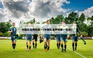 中国队金牌榜第一(中国队金牌榜第一预测)