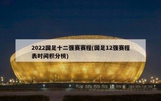 2022国足十二强赛赛程(国足12强赛程表时间积分榜)