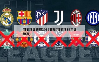 羽毛球世锦赛2019赛程(羽毛球19年世锦赛)