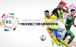广州恒大亚冠(广州恒大亚冠冠军阵容)