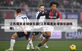 江苏舜天足球俱乐部(江苏舜天足球俱乐部陈帅)