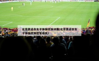 北京奥运会女子体操团体决赛(北京奥运会女子体操团体冠军成员)