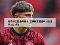 世界杯主题曲叫什么(世界杯主题曲叫什么名字2022年)