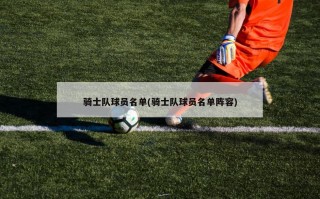 骑士队球员名单(骑士队球员名单阵容)