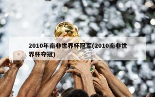 2010年南非世界杯冠军(2010南非世界杯夺冠)
