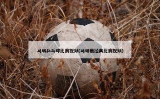 马琳乒乓球比赛视频(马琳最经典比赛视频)