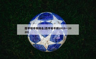 西甲射手榜排名(西甲射手榜2019一2020)
